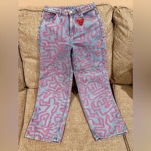 H & M wide leg, high waisted jeans. Girls size 12.